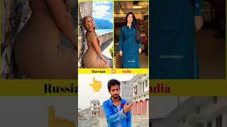 Who is the best girl 👌🥰💃 Russian 💃 🆚 India 🇮🇳 youtubeshorts shortsfeed short shortvideo trendi [upl. by Phoebe]