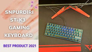 Snpurdiri STK3 60 Wired Gaming Keyboard Review amp How To Use [upl. by Nickles]