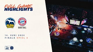 ALBA BERLIN vs FC Bayern München Basketball  Full Game Highlights  Finale Spiel 4 Saison 202324 [upl. by Nna174]