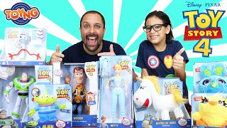 Nova coleção de bonecos do filme TOY STORY 4 da Toyng Brinquedos  Toys e Travels [upl. by Lamak]