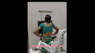 Procedure of X Ray Chest x ray shortvideo radiology [upl. by Hughes229]