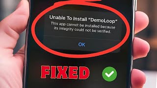 How to fix this app cannot be installed because its integrity could not be verified  On iPhone iOS [upl. by Jd]