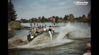 Pływanie BWP BRDM JESION  Kampania Wrześniowa 2024  Militarni Łęczyca [upl. by Ardnikat]