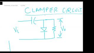 clamper circuitLecture6 1 [upl. by Caravette144]