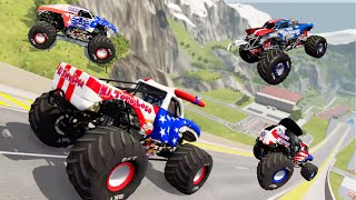 Monster Jam  Monster Trucks  High Speed Monster Jam Crashes Freestyle amp Racing 40 [upl. by Adeuga]