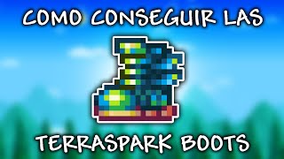 TERRASPARK BOOTS  How to get  ¿Cómo conseguirlas  Terraria 14 [upl. by Laks629]