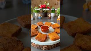 Trending recipe of crunchy square recipes shorts recipe samosa potato bread [upl. by Zebadiah549]