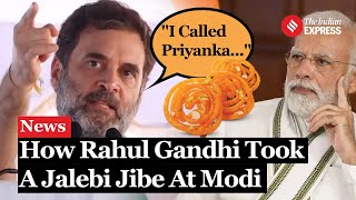 quotBest Jalebi But PMquot Congress Leader Rahul Gandhi Explains Haryanas Situation Using Jalebi Box [upl. by Nrojb201]