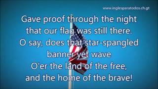 Himno de los Estados Unidos de Norte America Lyrics [upl. by Stalk391]