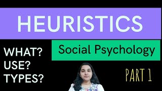 Heuristics Social Psychology Psychology in Hindi Part 1 Mind Review [upl. by Hallette]