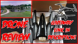 SYMA X300 PORTABLE DRONE REVIEW FREE GIVEAWAY LINK IN DESCRIPTION [upl. by Araccat]