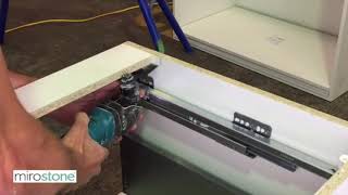 Mirostone Installation  Drawer Unit Strengthening Rail [upl. by Burkitt]