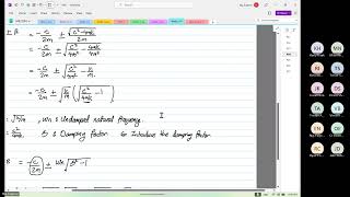 Wk02 Fri P06 Undamped forced vibration work example [upl. by Ardnovahs743]