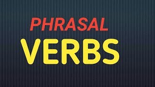 Two parts verb phrasal verb [upl. by Trici]