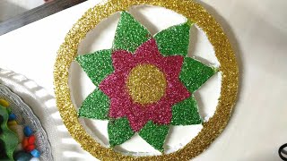 Ganapati Decoration Idea  Thermocol Chakra Decoration For Ganpati Festival  Diy [upl. by Gleason556]