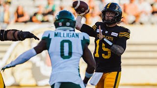 Mitchell finds a wide open Dunbar Jr for the touchdown I CFL [upl. by Ahtennek]