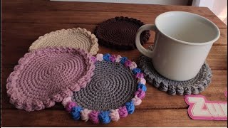 CROCHET PASO A PASO  POSAVASOS [upl. by Dowell]