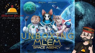 Unboxing MLEM Space Agency A push your luck dice game from Knizia with a cute cat theme [upl. by Auroora]