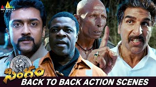 Suriya Back to Back Powerful Action Scenes  Singam  Mukesh Rishi  Telugu Latest Action Scenes [upl. by Derian]