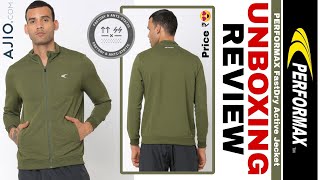 Best Jacket Under ₹500🔥PERFORMAX  Fast Dry Active Jacket  Ajio Haul Review  2023  Unboxing It [upl. by Namaj]