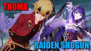 Saving Thoma From OG Raiden Shogun Vision Hunt  Most Dengerous ArchonGenshin Impact gameplay [upl. by Goldi567]