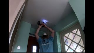 How to make a hole in the ceiling safely then fit a loft hatch or access panel Part 1 [upl. by Lello286]