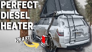 BEST Diesel Heater SetUp for Winter Camping  Vevor Tools [upl. by Horgan]