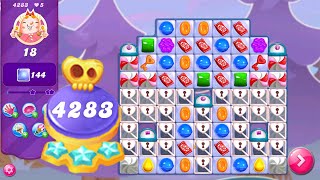 Candy Crush Saga Level 4283 NO BOOSTERS  Hard Level  3 Sugar Stars 🌟🌟🌟 [upl. by Negiam548]