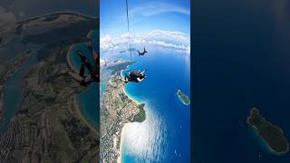 Freefall frenzy paragliding skydiving adventure top shorts skydive status [upl. by Attenyt]