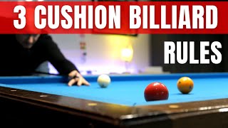 3Cushion Billiard Rules for Beginners [upl. by Laira]