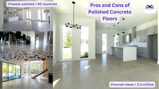 Pros and Cons of Polished Concrete Floors  Polished concrete floors inhouse [upl. by Leak]