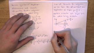 Matematik 4  Integraler del 7  Rotation kring xaxeln [upl. by Dnalra]