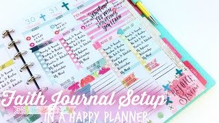 Faith Journal Setup in a Big Happy Planner [upl. by Easton380]