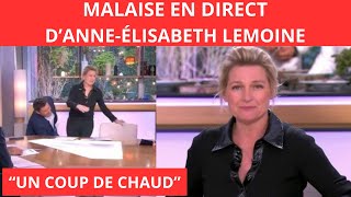 ANNEÉLISABETH LEMOINE VICTIME DUN MALAISE EN DIRECT SUR FRANCE 5 [upl. by Lledrev]