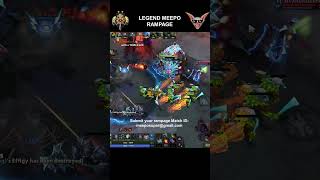 Legend meepo rampage player perspective shorts meepo dota2 [upl. by Katlaps422]