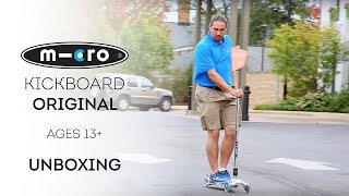 Kickboard Original Scooter Unboxing  by Micro Kickboard [upl. by Analed]