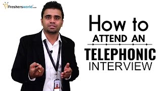 HOW TO ATTEND A TELEPHONIC INTERVIEW FOR FRESHERS  INTERVIEW TIPS [upl. by Hite]