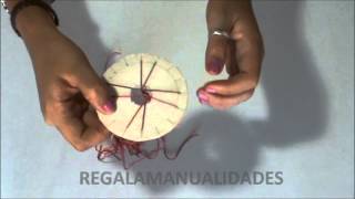 Como hacer pulsera de hilo redonda de 8 cabos round wire bracelet [upl. by Mellette129]