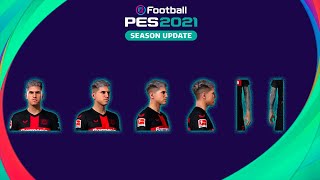 Exequiel Palacios  Tattoo Compatível com todos Patchs  Pes2021 [upl. by Ardnasirk]