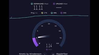 Kinetic Internet 1 Gig Internet speed test [upl. by Ora]