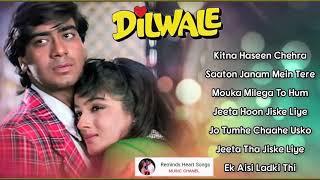 Dilwale 💞 All Songs With Dialogues 💞 Ajay Devgan Raveena Tandon 90s Bollywood Romantic Song [upl. by Nazar]