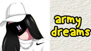 ARMY DREAMS SLOWED SONNG  ARMY  BTS [upl. by Palla424]