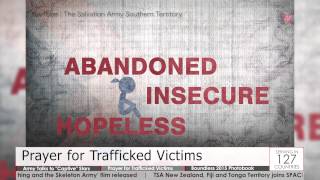 Salvation Army Today  9172015  quotCaptivequot Prayer for Trafficked Victims Boundless Photobook [upl. by Oirevlis]