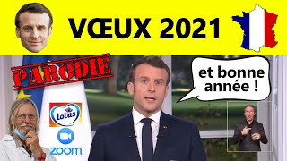 Parodie 🇫🇷 Les vœux 2021 dEmmanuel Macron ✨ [upl. by Telocin]