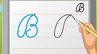 Cursive Writing  Capital Letter ‘B’  Macmillan Education India [upl. by Synn]