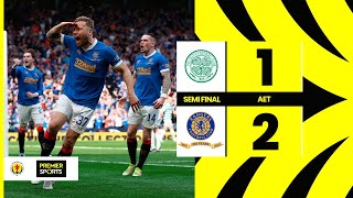 HIGHLIGHTS  Celtic 12 Rangers  Extratime winner sends Rangers to Scottish Cup final [upl. by Isied]