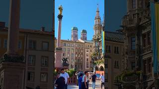 Unveiling Marienplatz Munichs Iconic Rathaus shorts munich germany [upl. by Enitsuj]