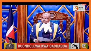 Bunge la seneti laanza kujadili hoja ya kumuondoa Gachagua [upl. by Notfa936]