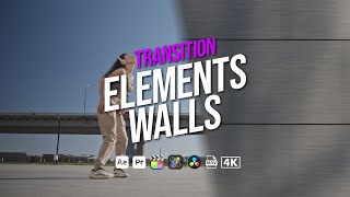 Transition Elements Walls After Effects Template  Premiere Pro MOGRTs  MOV [upl. by Beedon]