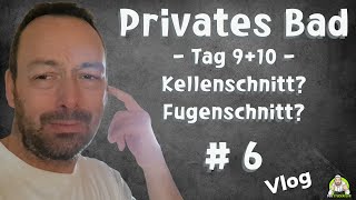 Privates Badezimmer  Tag 910 Kellenschnitt oder Fugenschnitt  Teil 6 [upl. by Millford454]